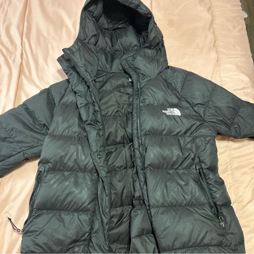 The North Face Black Hooded Puffer Coat